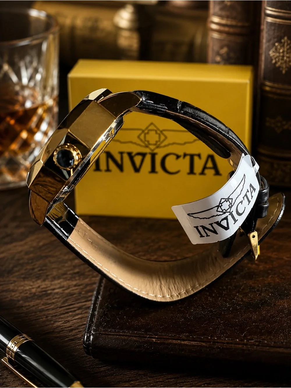 69123 Invicta Objet D Art Epigraph Automatic Men's Watch w/ Skeleton Dial Black
